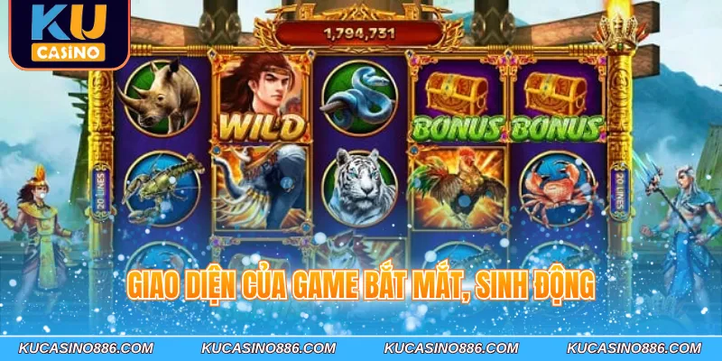 Giao diện của game bắt mắt, sinh động